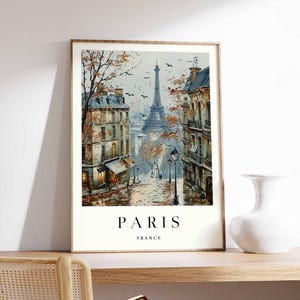 Eiffel Tower Paris Poster: Elegant France Wall Art