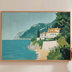 Corfu Poster, Greece Travel Print, Greek Island Wall Art, Ionian Sea Decor, Corfu Travel Art, Corfu Wall Art, Mediterranean Beach Print