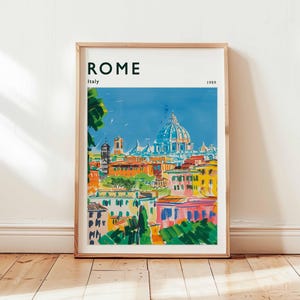 Póster de Roma, Impresión de viaje a Italia, Arte mural europeo, Decoración del Coliseo, Regalo de viaje a Roma, Impresión de paisaje urbano, Póster de Italia, Arte de viaje a Italia