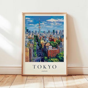 Tokyo Poster, Japan Travel Print, Asia Wall Art, Cityscape Decor, Tokyo Travel Gift, Neon City Print, Asia Travel Poster, Japan Travel Art