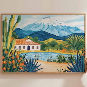 Chile Poster, South America Travel Print, Chilean Travel Wall Art, Andes Mountains Wall Art, Patagonia Art Print, Chile Landscape Poster