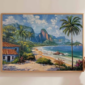 Brazil Poster, South America Travel Print, Brazilian Wall Art, Latin America Decor, Brazil Landscape Print, Brazil Tropical Art Decor