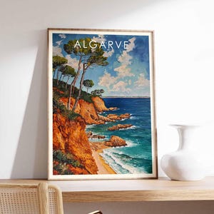 Algarve Poster, Algarve Print, Portugal Poster, Algarve Wall Art, Algarve Decor, Algarve Art, Beach Poster, Scenic Print