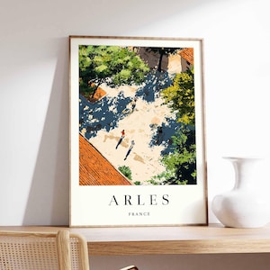 Arles Poster, France Poster, Arles Wall Art, Arles Print, French Poster, France Wall Art, Arles Art, French City Print, Travel Poster