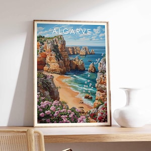 Algarve Poster, Algarve Print, Portugal Poster, Algarve Wall Art, Algarve Decor, Algarve Art, Beach Poster, Scenic Print