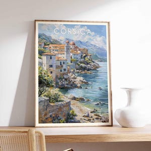 Corsica Poster, Corsica Print, Corsica Wall Art, Corsica France Travel Poster, Corsica Island Print, Corsica Decor, Corsica Art Print