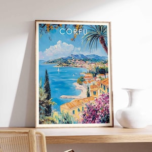 Corfu Poster, Corfu Print, Corfu Wall Art, Greece Travel Poster, Corfu Island Print, Corfu Decor, Corfu Photography Poster