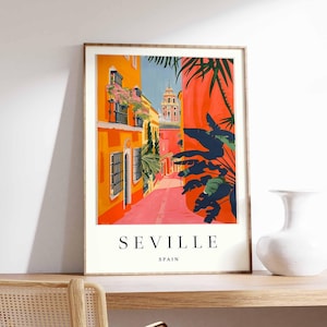 Andalusien Poster, Spanien Print, Andalusien Wandkunst, Andalusien Karte Dekor, minimalistisches Spanien Poster, Schwarzweißdruck, Andalusien Skyline