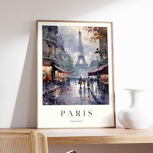 Eiffel Tower Paris Print: France Wall Art