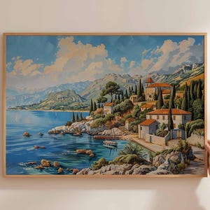 Corfu Poster, Greece Travel Print, Greek Island Wall Art, Ionian Sea Decor, Corfu Travel Art, Corfu Wall Art, Mediterranean Beach Print