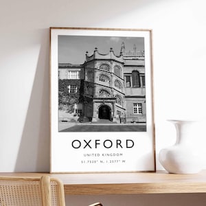 Oxford Poster, England Stadt Druck, Oxford Universität Druck, Oxford Skyline Poster, Oxford Architektur Kunst, Oxford Wandkunst