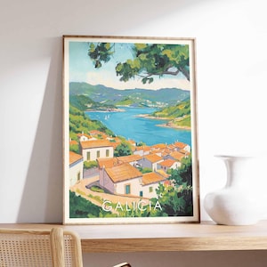 Galicia Poster, Galicia Print, Galicia Wall Art, Spain Print, Galicia Landscape, Galicia Art, Coastal Galicia Poster, Galicia Decor