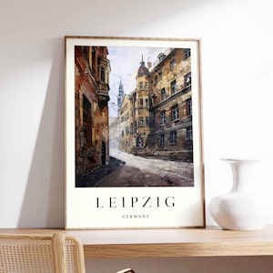 Leipzig Poster, Germany Poster, Leipzig Wall Art, Leipzig Prints, German Poster, Leipzig Print, Leipzig Art Print, Leipzig Decor