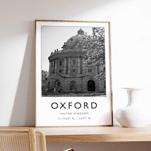 Oxford Poster, England Stadt Druck, Oxford Universität Druck, Oxford Skyline Poster, Oxford Architektur Kunst, Oxford Wandkunst