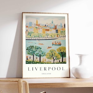 Liverpool Poster, UK Poster, Liverpool Wall Art, Liverpool Prints, Liverpool Decor, UK Wall Art, Liverpool Print, Liverpool Art Print
