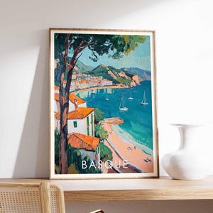 Basque Poster, Spain Poster, Basque Print, Spanish Wall Art, Basque Wall Art, Spain Print, Basque Decor, Basque Country Poster