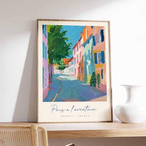 Rennes Poster, Frankreich Reisedruck, Kunstdruck Historisches Viertel, Frankreich Stadt Dekor, Bretagne Architektur Ansicht Kunst, Frankreich Reisegeschenk