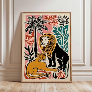 London Zoo Poster, London Travel Poster, Zoo Wall Art, Animal Print London, UK Travel Poster, British Wildlife Art, Regent&#39;s Park Decor