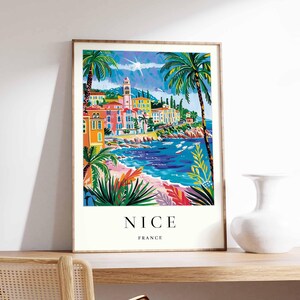 Nice Poster, France Poster, Nice Wall Art, Nice Prints, Nice Decor, France Wall Art, Nice Print, Nice Art Print, Nice City Poster