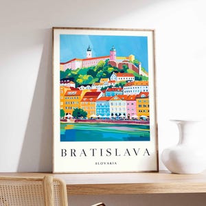 Bratislava Poster, Bratislava Print, Bratislava Wall Art, Bratislava Decor, Slovakia Poster, Bratislava Artwork, Bratislava City Poster
