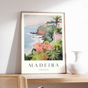 Kunstdruk Madeira Portugal: poster kustlandschap