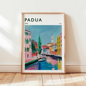 Padua Poster, Italien Druck, Europäische Wandkunst, Venezianisches Dekor, Padua Reise Geschenk, Stadtbild Druck, Italien Poster. Italien Reise Kunst