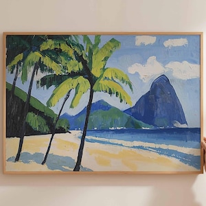 Brazil Poster, South America Travel Print, Brazilian Wall Art, Latin America Decor, Brazil Landscape Print, Brazil Tropical Art Decor