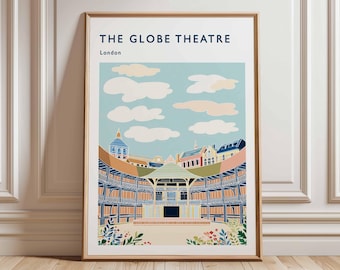 Globe Theatre London Art Print: Shakespeare's Historic Playhouse