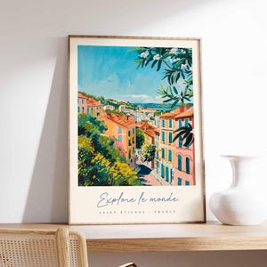 Saint Etienne Poster, France Travel Print, Industrial Heritage Print, France Cityscape Decor, Rhône-Alpes Region Art, France Travel Gift