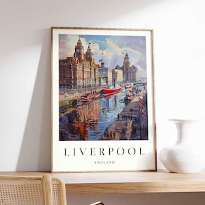 Liverpool Poster, UK Poster, Liverpool Wall Art, Liverpool Prints, Liverpool Decor, UK Wall Art, Liverpool Print, Liverpool Art Print