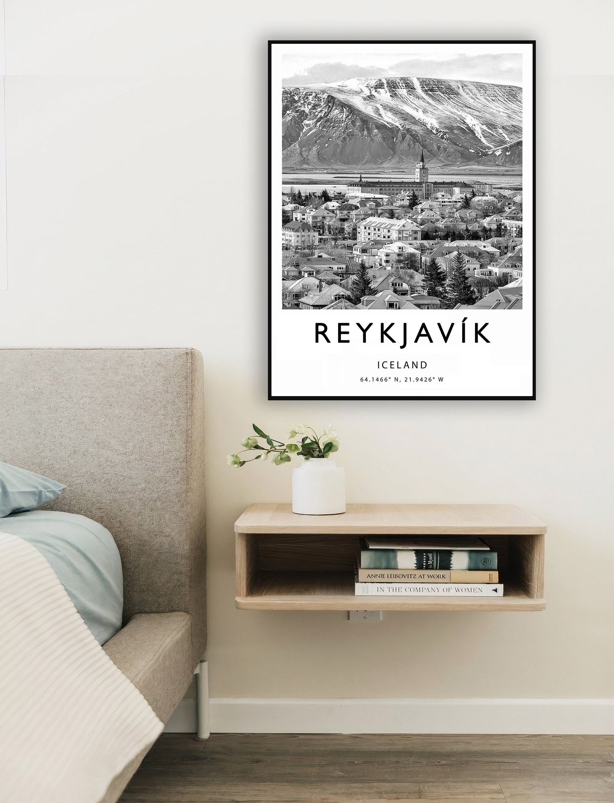 Reykjavik Poster Reykjavik Print Iceland Poster Travel Art Etsy