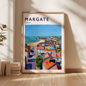 Margate Poster, UK Travel Print, Coastal Wall Art, British Decor, UK Home Decor, Margate Wall Decor, Margate Wall Art, Margate Print, UK Art