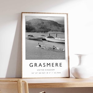 Grasmere Poster, Lake District Print, Grasmere Water Art, Grasmere Print, Grasmere Wall Art, Scenic Grasmere Poster, Grasmere Decor