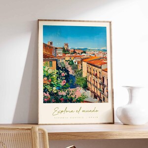 Vitoria-Gasteiz Poster, Spain Travel Print, Retro Travel Wall Art, Travel Wall Decor, Vintage Travel Gift, Classic Travel Poster