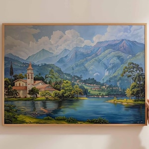 Colombia Poster, South America Travel Print, Colombian Wall Art, Colombia Landscape Decor, Colombia Travel Art, South America Poster