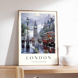 London Poster, UK Poster, London Wall Art, London Prints, London Decor, UK Wall Art, London Print, London Art Print, London City Poster