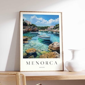Menorca Poster, Spain Poster, Menorca Wall Art, Menorca Prints, Menorca Decor, Spain Wall Art, Menorca Print, Menorca Art Print
