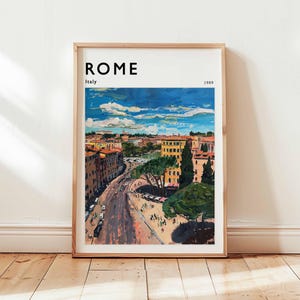 Póster de Roma, Impresión de viaje a Italia, Arte mural europeo, Decoración del Coliseo, Regalo de viaje a Roma, Impresión de paisaje urbano, Póster de Italia, Arte de viaje a Italia