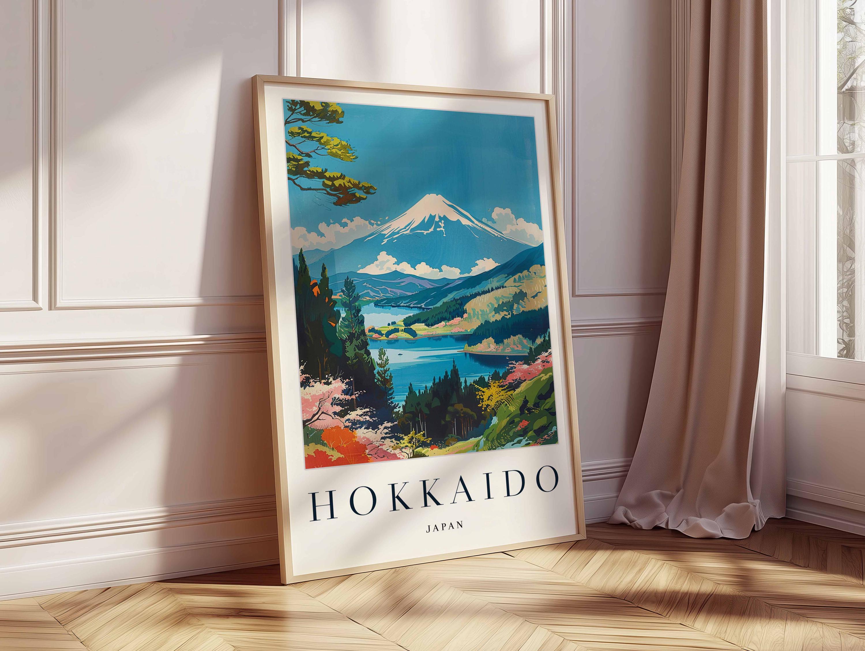 北海道日本旅行ポスター：北の島の風景画 - Etsy 日本