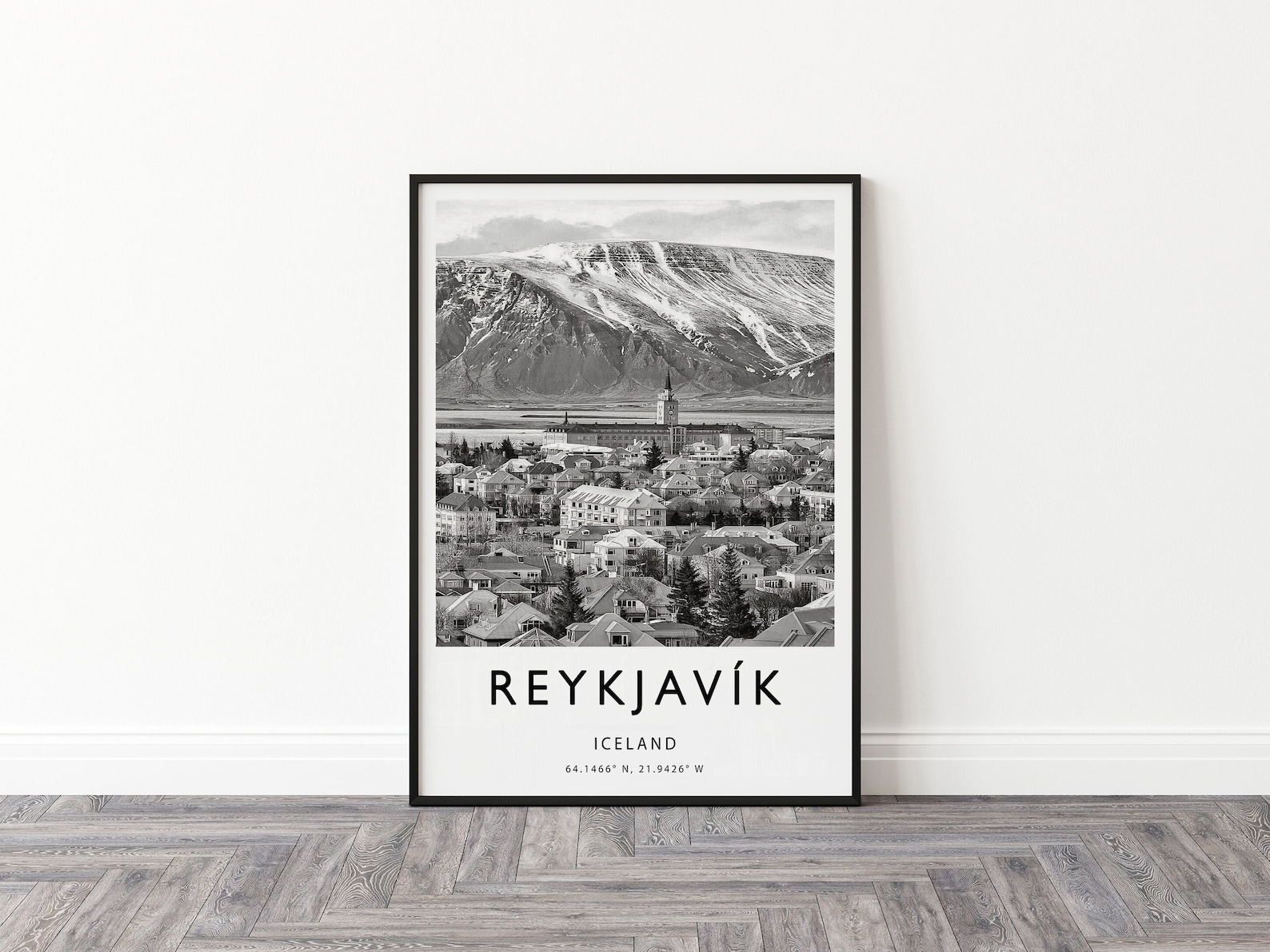 Reykjavik Poster Reykjavik Print Iceland Poster Travel Art Etsy UK