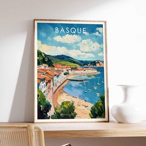 Basque Poster, Spain Poster, Basque Print, Spanish Wall Art, Basque Wall Art, Spain Print, Basque Decor, Basque Country Poster