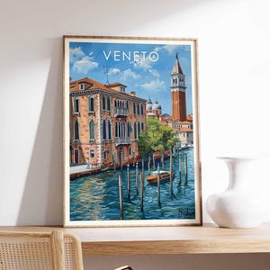 Veneto Poster, Italy Print, Veneto Wall Art, Northern Italy Poster, Venice Region Print, Italian Countryside Decor, Verona Travel Print