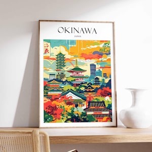 Okinawa Poster, Japan Poster, Okinawa Wall Art, Japan Travel Print, Okinawa Beach Poster, Island Nature Print, Okinawa Decor