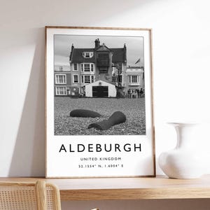 Aldeburgh Poster, UK Print, Aldeburgh Print, Coastal Wall Art, Aldeburgh Decor, UK Seaside Poster, Aldeburgh Print, Aldeburgh Art