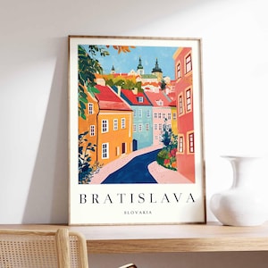 Bratislava Poster, Bratislava Print, Bratislava Wall Art, Bratislava Decor, Slovakia Poster, Bratislava Artwork, Bratislava City Poster