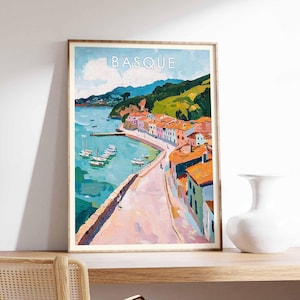 Basque Poster, Spain Poster, Basque Print, Spanish Wall Art, Basque Wall Art, Spain Print, Basque Decor, Basque Country Poster