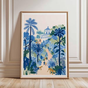 London Zoo Poster, London Travel Poster, Zoo Wall Art, Animal Print London, UK Travel Poster, British Wildlife Art, Regent&#39;s Park Decor