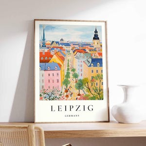 Leipzig Poster, Germany Poster, Leipzig Wall Art, Leipzig Prints, German Poster, Leipzig Print, Leipzig Art Print, Leipzig Decor