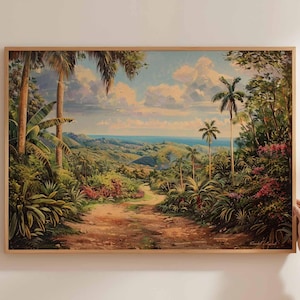 Dominican Republic Poster, Caribbean Travel Print, Island Wall Art, Tropical Beach Decor, Dominican Republic Travel Art, Caribbean Poster
