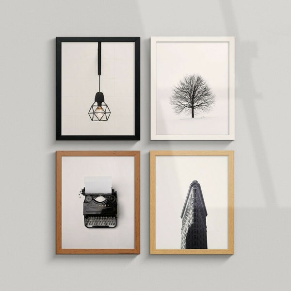 Poster Frame, Picture Frame, Black Frame, White Frame, Wood Effect Frame, Frame for Print, Frame for Poster, A1/A2/A3/A4